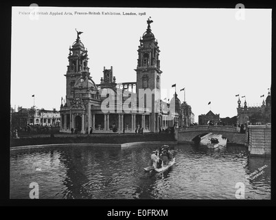 Palazzo del British arti applicate, mostra franco-britannique, London, 1908 Foto Stock