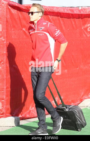 Barcellona, Spagna. Il 10 maggio, 2014. FIA Formula 1 Gran Premio di Spagna. In arrivo per la giornata di qualificazione, Max Chilton (GBR) Marussia F1 Team © Azione Sport Plus/Alamy Live News Foto Stock