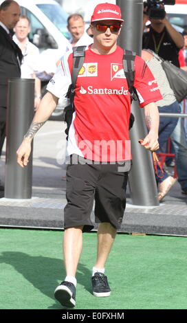 Barcellona, Spagna. Il 10 maggio, 2014. FIA Formula 1 Gran Premio di Spagna. In arrivo per la giornata di qualificazione, Kimi Raikkonen (FIN) la Scuderia Ferrari © Azione Sport Plus/Alamy Live News Foto Stock