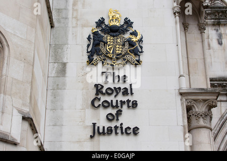 Regno Unito, Londra : una foto mostra una vista generale GV del Royal Courts of Justice nel centro di Londra. Foto Stock