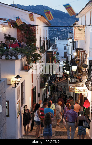 Ristorante nel centro storico di Altea, PROVINCIA Alicante, Spagna Foto Stock