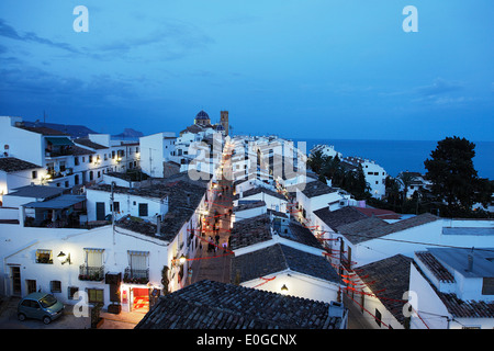 Nuestra Senora del Consuelo chiesa, città vecchia, Altea, PROVINCIA Alicante, Spagna Foto Stock