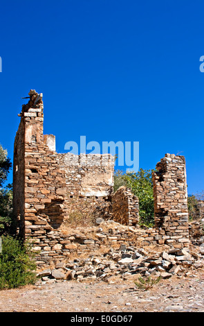 Antico greco abbandonate,villaggio turco di Doganbey, Turchia, Aydin Foto Stock