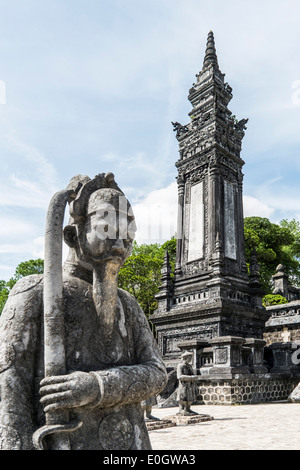 La tomba dell'imperatore Khai Dinh, città di Hue, Vietnam Asia Foto Stock