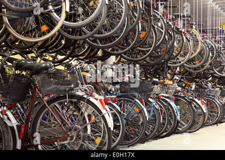 Garage per biciclette in Munster. Renania settentrionale-Vestfalia, Germania Foto Stock