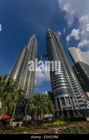 Petronas Twin Towers di Kuala Lumpar, Malaysia Foto Stock