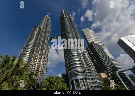 Petronas Twin Towers di Kuala Lumpar, Malaysia Foto Stock