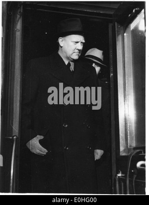 Vidkun Quisling in Drontheim. 1941/11/14-15. Foto Stock