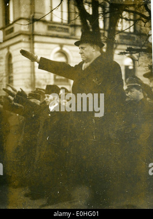 Vidkun Quisling in Drontheim. 1941/11/14-15. Foto Stock