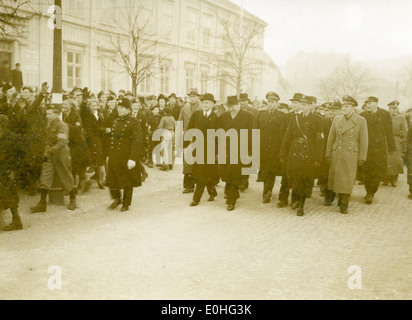 Vidkun Quisling in Drontheim. 1941/11/14-15. Foto Stock