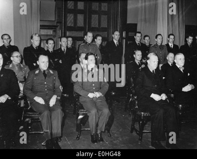 Vidkun Quisling in Drontheim. 1941/11/14-15. Foto Stock