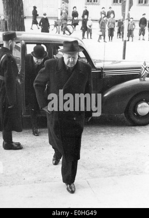 Vidkun Quisling in Drontheim. 1941/11/14-15. Foto Stock