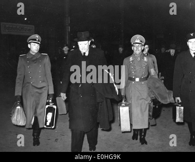 Vidkun Quisling in Drontheim. 1941/11/14-15. Foto Stock