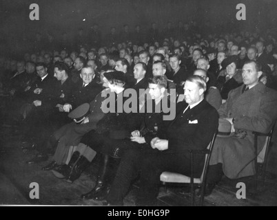 Vidkun Quisling in Drontheim. 1941/11/14-15. Foto Stock