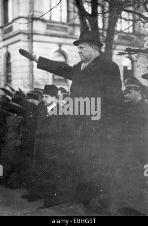 Vidkun Quisling in Drontheim. 1941/11/14-15. Foto Stock