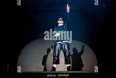 Berlino, Germania. 13 Maggio, 2014. Musicista giamaicano Sean Paul suona presso la Columbiahalle concerto a Berlino, Germania, 13 maggio 2014. Foto: Daniel Bockwoldt/dpa/Alamy Live News Foto Stock