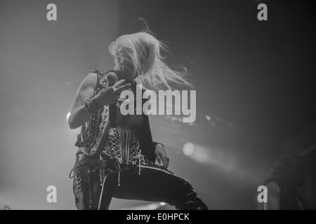 Speyer, Renania-Palatinato, Germania. 13 Maggio, 2014. Doro Pesch durante un concerto a Halle 101 il 13 maggio 2014 a Speyer, Germania. Credito: Ulrich Roth/NurPhoto/ZUMA Press, Inc./Alamy Live News Foto Stock