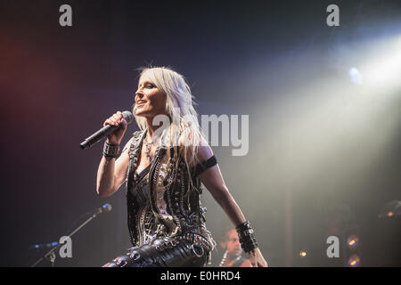 Speyer, Renania-Palatinato, Germania. 13 Maggio, 2014. Doro Pesch durante un concerto a Halle 101 il 13 maggio 2014 a Speyer, Germania. Credito: Ulrich Roth/NurPhoto/ZUMA Press, Inc./Alamy Live News Foto Stock