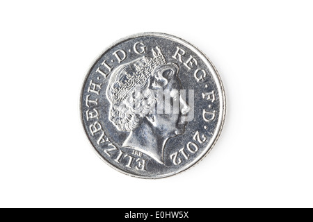10 pence sterlina moneta Foto Stock