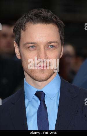 Londra, Regno Unito. Il 12 maggio 2014. James McAvoy arrivano le UK Premiere di 'X-Men: giorni di Futuro Passato' di Odeon Leicester Square, Londra. 12/05/2014 Credit: dpa picture alliance/Alamy Live News Foto Stock