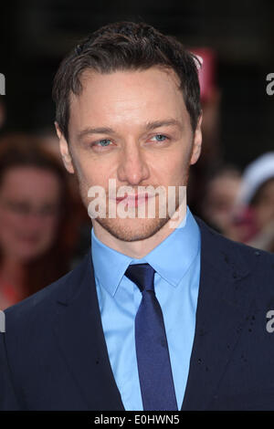 Londra, Regno Unito. Il 12 maggio 2014. James McAvoy arrivano le UK Premiere di 'X-Men: giorni di Futuro Passato' di Odeon Leicester Square, Londra. 12/05/2014 Credit: dpa picture alliance/Alamy Live News Foto Stock