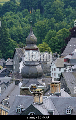 Germania, Monschau, città, punto di vista, Deutschland, Monschau, Stadt, Aussichtspunkt Foto Stock