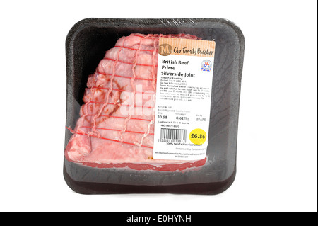 La carne di manzo britannica innescare la tostatura silverside joint Foto Stock