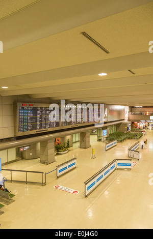 Piano di arrivo all'Aeroporto di Narita Foto Stock