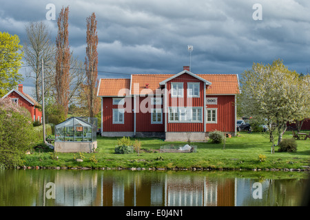 Primavera in Svezia - la campagna di Smaland agli inizi di maggio Foto Stock