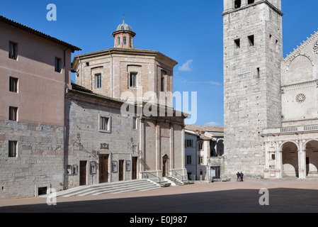 Teatro Caio Melisso di spoleto, Umbria, Italia Foto Stock