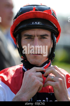 DANIEL TUDHOPE JOCKEY IPPODROMO DI YORK YORK Inghilterra il 14 maggio 2014 Foto Stock