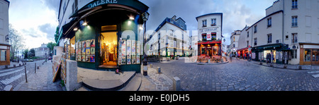 Ristoranti a Montmartre a Parigi, Francia Foto Stock