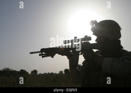 Provincia di Helmand, Afghanistan Marines con Alfa Company, 1° Battaglione, 6° Reggimento Marini, 24 Marine Expeditionary Unit, N Foto Stock