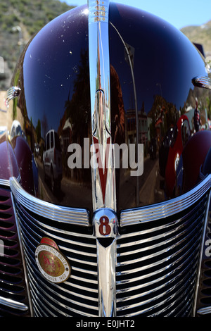 Grill di un classico 1940 Ford V8. Foto Stock