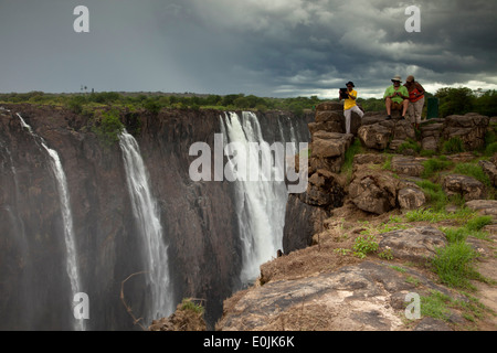 Victoria Falls, Zimbabwe Africa Foto Stock