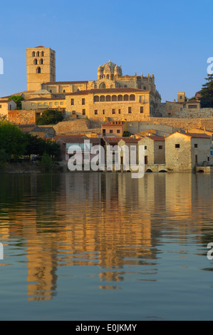 Zamora, Ruta de la Plata, la cattedrale e il fiume Duero, Via de la Plata, Route d'argento, Castiglia-Leon, Via de la Plata, Spagna Foto Stock