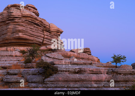 Torcal de Antequera, provincia di Malaga, Andalusia, Spagna. Foto Stock