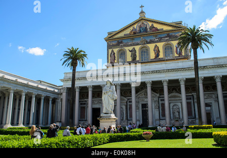 Basilica Papale - San Paolo fuori le Mura a Roma Foto Stock