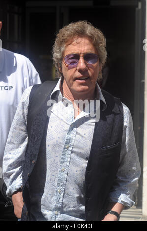 Londra, UK, 15 maggio 2014, Roger Daltry a BBC Radio 2 studios. Credito: JOHNNY ARMSTEAD/Alamy Live News Foto Stock