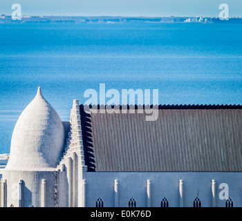 Parte della Chiesa Hallgrimskirkja, Reykjavik, Islanda Foto Stock