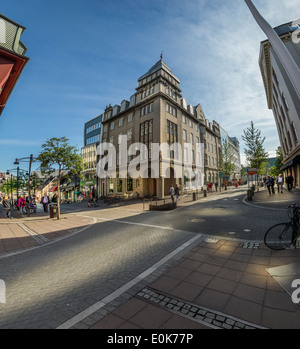 Architettura nel centro di Reykjavik, Islanda Foto Stock