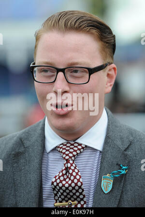 SCOTT DIXON GARA allenatore di cavalli IPPODROMO DI YORK YORK INGHILTERRA 15 Maggio 2014 Foto Stock