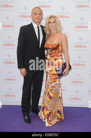 Londra, UK, UK. 15 Maggio, 2014. Wes Brown arriva per il "Bambini Caudwell Butterfly Ball'.presso Grosvenor House Hotel. Credito: Ferdaus Shamim/ZUMA filo/ZUMAPRESS.com/Alamy Live News Foto Stock