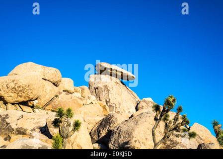 Cap Rock. Joshua Tree National Park, California, Stati Uniti. Foto Stock