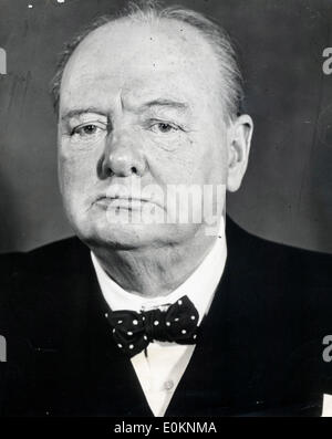 Il primo ministro Sir Winston Churchill Foto Stock