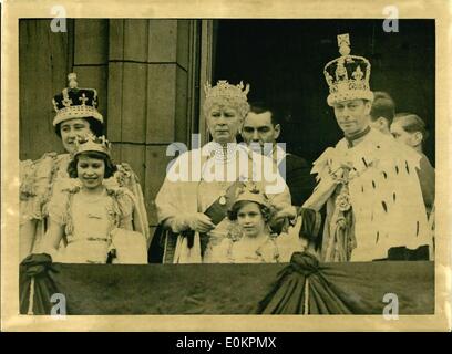 05 maggio 1937 - incoronazione del re George VI Foto Stock