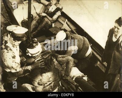 Il 12 Dic. 1937 - Nanjing, Cina - La USS Panay incidente è stato un attacco giapponese su American cannoniere Panay mentre ella era ancorata nel fiume Yangtze al di fuori di Nanchino (oggi noto come Nanchino). Foto Stock