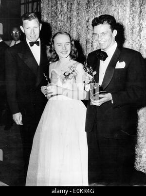 Frank Sinatra, Peggy Ann Garner e George Murphy a Academy Awards Foto Stock