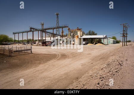 Hacienda Feedyard in Brawley in Imperial County, in aprile 2014. Vicino a Brawley è il Brawley zona sismica (BSZ) che collega il San Andreas e guasto guasto imperiale. Foto Stock