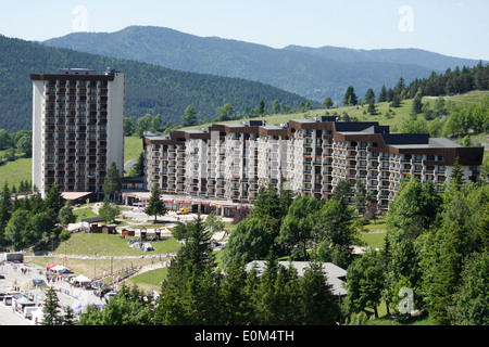 Villaggio di Villars de Lans, durante il Big Bike Festival Vercors, Villard de Lans, Isere, Rhone Alpes, Francia Foto Stock